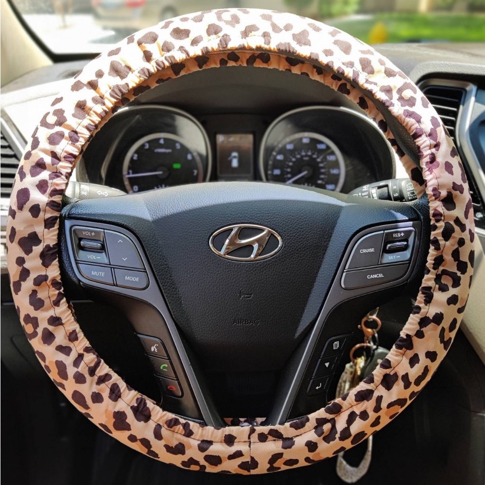 Leopard Print Steering Wheel Cover | Handmade from Etsy